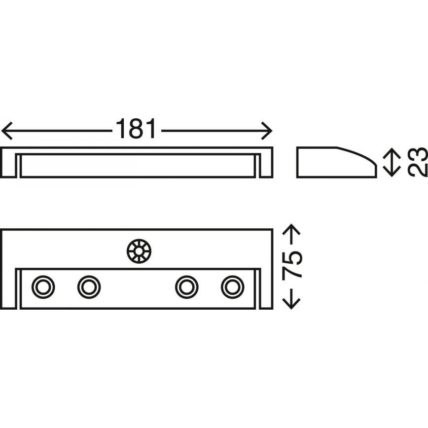 Briloner 2269-041 - LED irányfény érzékelővel LERO LED/0,32W/4xAAA 6000K