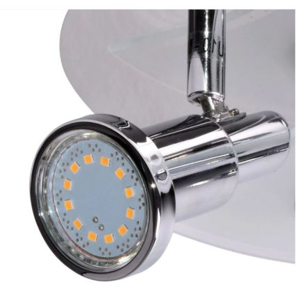 Briloner 2292-038 - SPLASH LED spotlámpa 2xGU10/3W/230V + 1xLED/5W