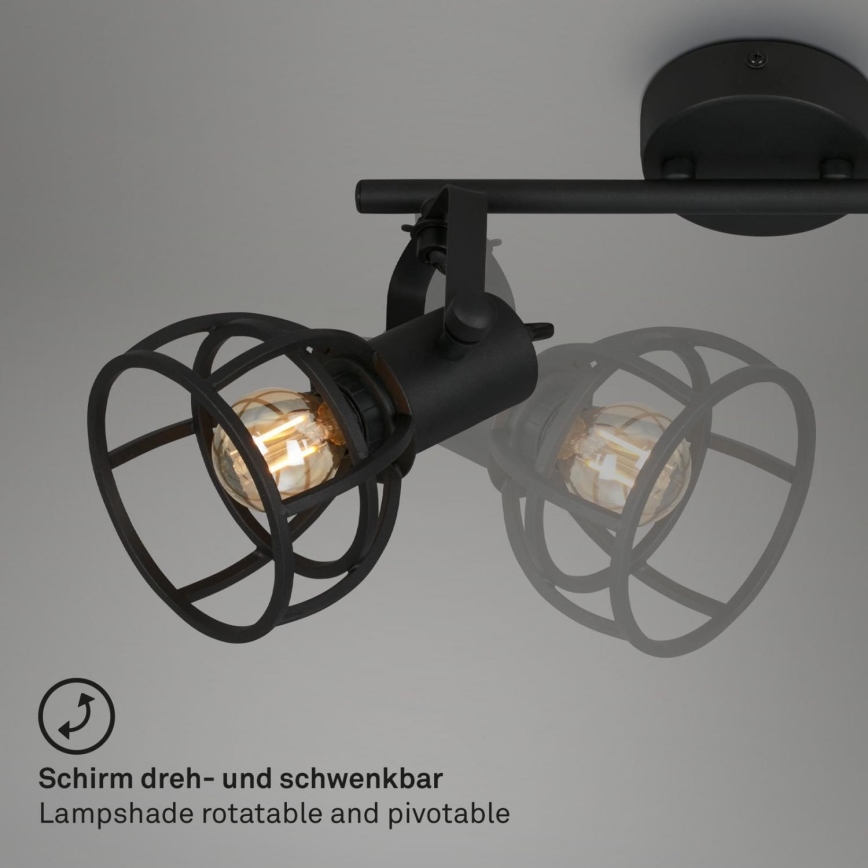 Briloner 2669-025 - Spotlámpa RETRO 2xE14/25W/230V