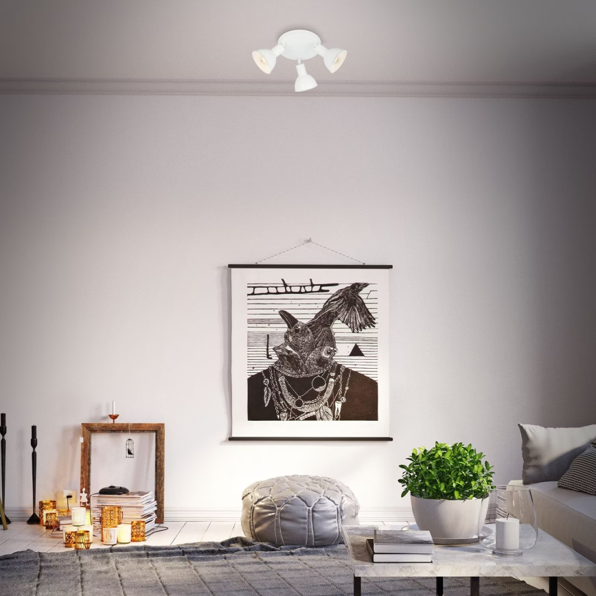 Briloner 2674-036 - Spotlámpa RETRO 3xE14/25W/230V fehér