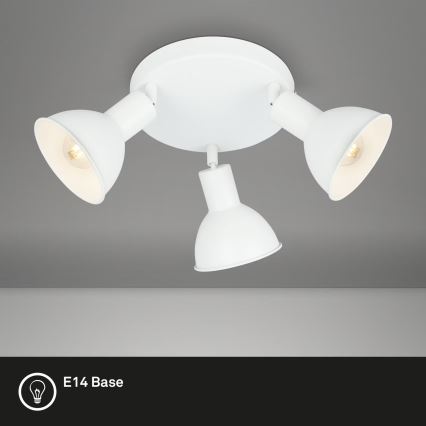 Briloner 2674-036 - Spotlámpa RETRO 3xE14/25W/230V fehér