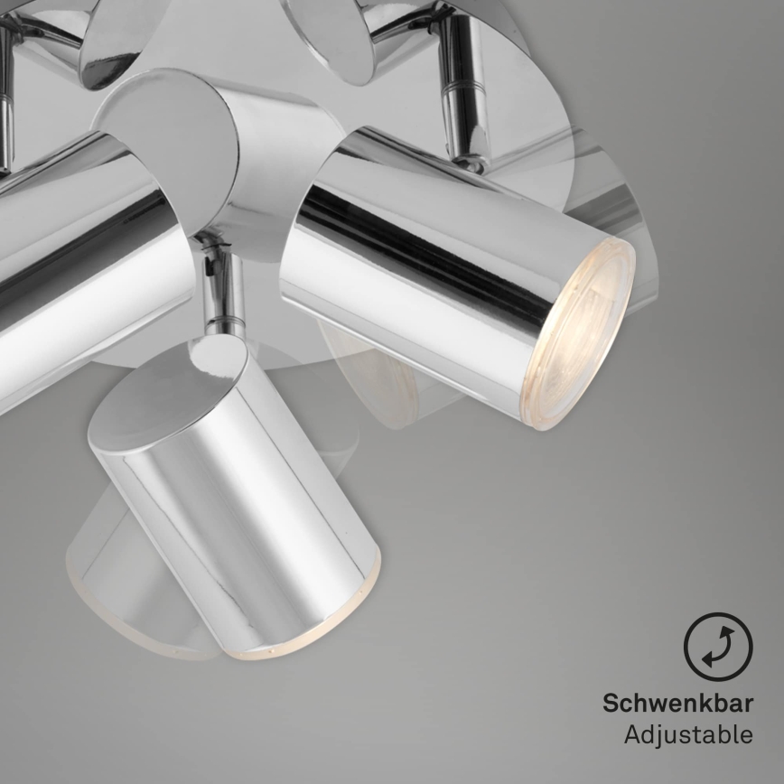 Briloner 2731-038 - CUP spotlámpatest 3xGU10/5W/230V, fényes króm