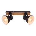Briloner 2742-025 - spotlámpa SPOTLIGHT 2xE27/40W/230V fekete/barna