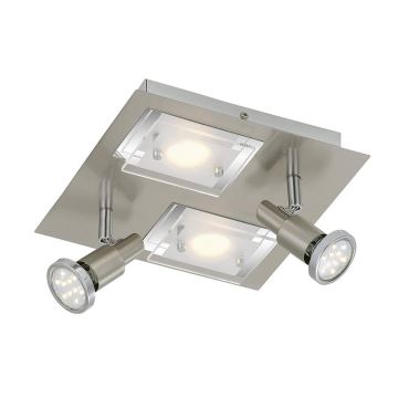 Briloner 2879-042 - LED Mennyezeti lámpa COMBINATA 2xGU10/3W + 2xLED/5W/230V