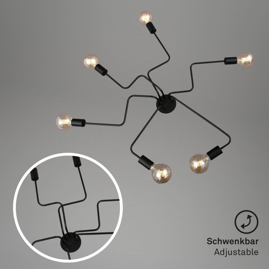 Briloner 2887-065 - Felületre szerelhető csillár FARETTO 6xE27/60W/230V