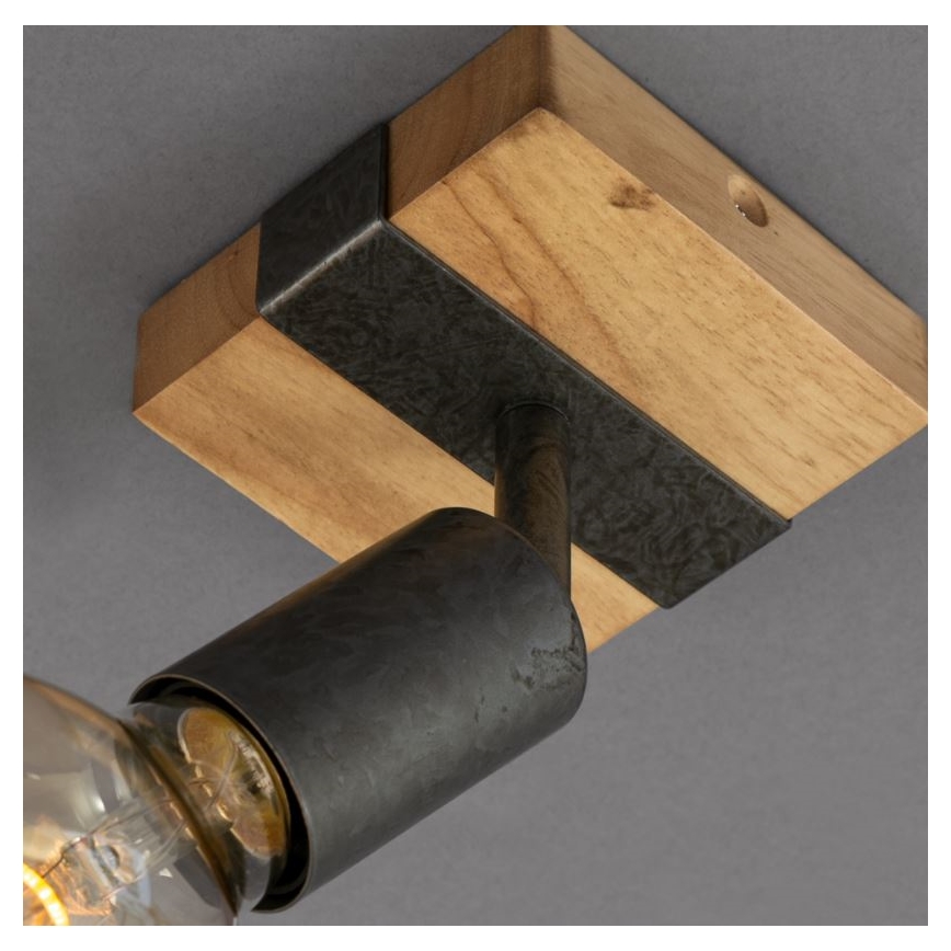 Briloner 2900-011 - Fali spotlámpa WOOD BASIC 1xE27/25W/230V