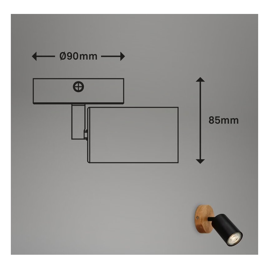 Briloner 2922-015 - Fali spotlámpa SPOT 1xGU10/9W/230V