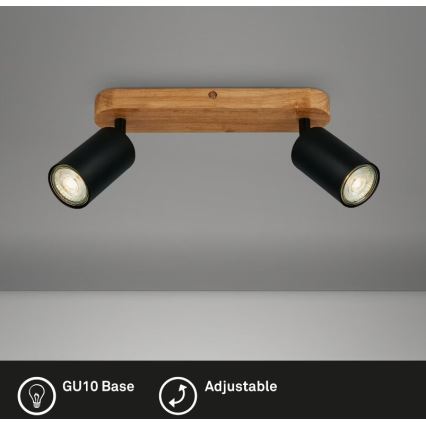 Briloner 2922-025 - Spotlámpa SPOT 2xGU10/9W/230V