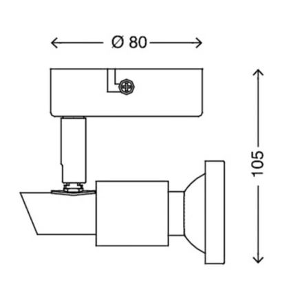 Briloner 2991-012 - LED Spotlámpa PRISMA 1xGU10/3W/230V