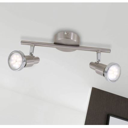 Briloner 2991-022 - LED Spotlámpa PRISMA 2xGU10/4W/230V