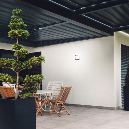 Briloner 3010-015 - LED Mennyezeti lámpa LED/8W/230V 19x19 cm fekete IP44