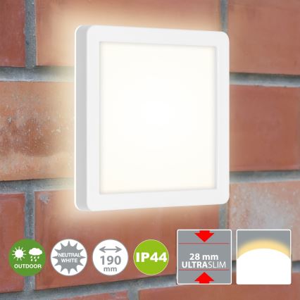 Briloner 3010-016 - LED Mennyezeti lámpa LED/8W/230V 19x19 cm fehér IP44