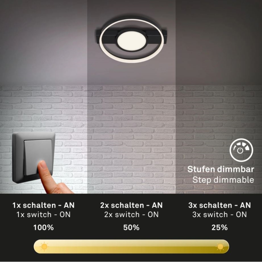 Briloner 3026-015 - LED Dimmelhető mennyezeti lámpa FRAME LED/33W/230V