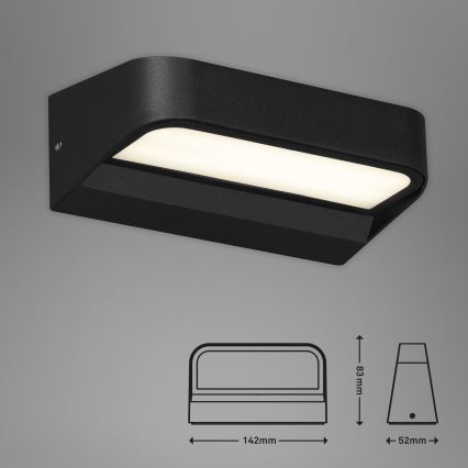 Briloner 3036-015 - LED Kültéri fali lámpa AHLEN LED/8W/230V IP44