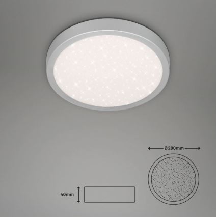 Briloner 3048-014 - LED Mennyezeti lámpa RUNA LED/18W/230V ezüst