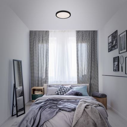 Briloner 3048-015 - LED Mennyezeti lámpa RUNA LED/18W/230V fekete