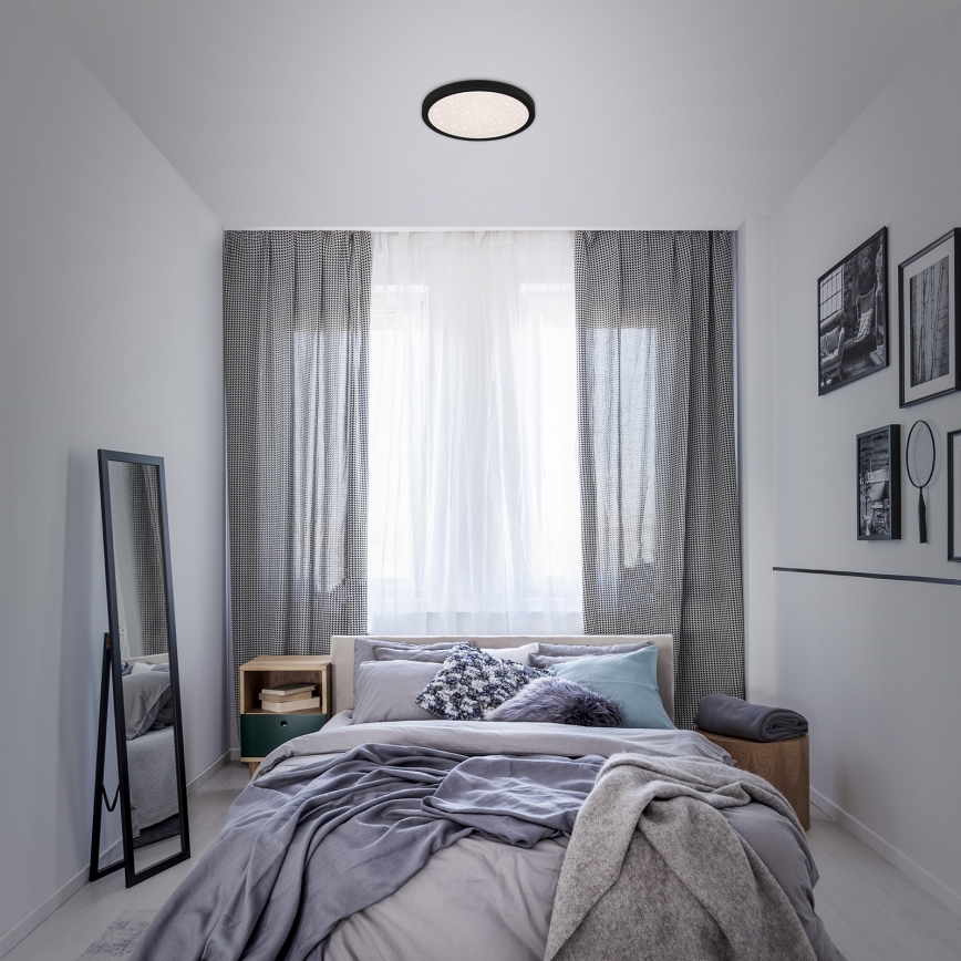 Briloner 3048-015 - LED Mennyezeti lámpa RUNA LED/18W/230V fekete