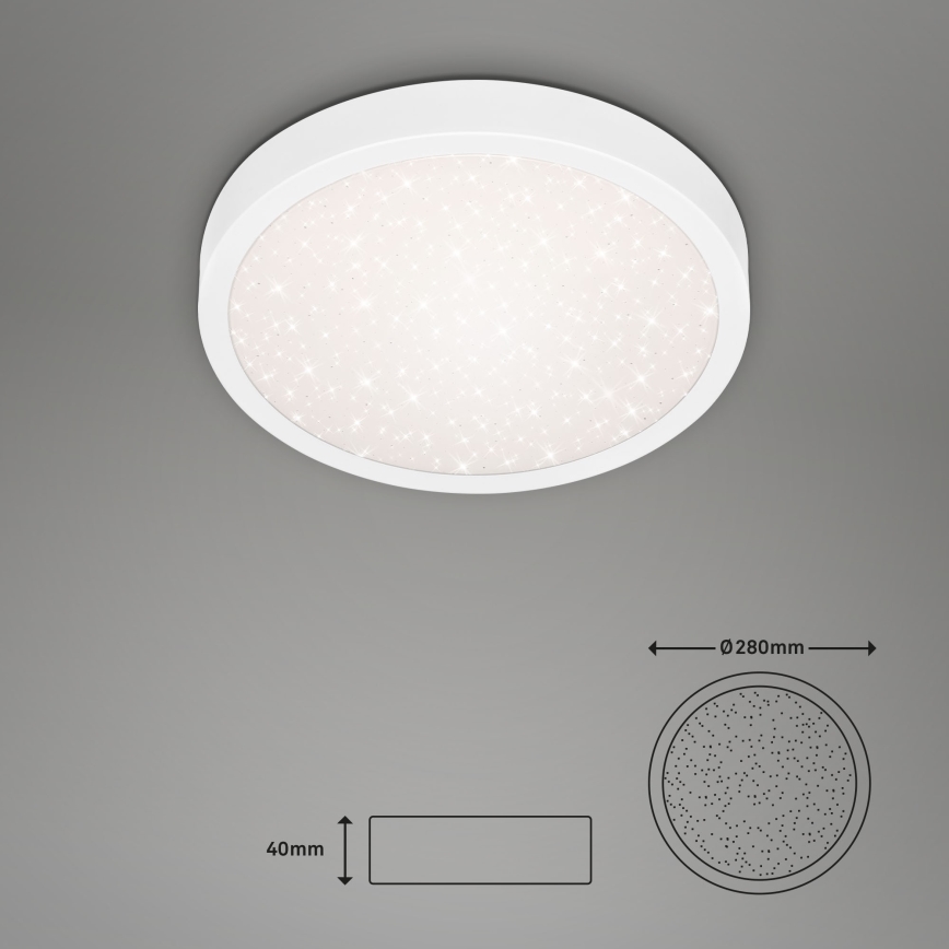 Briloner 3048-016 - LED Mennyezeti lámpa RUNA LED/18W/230V fehér