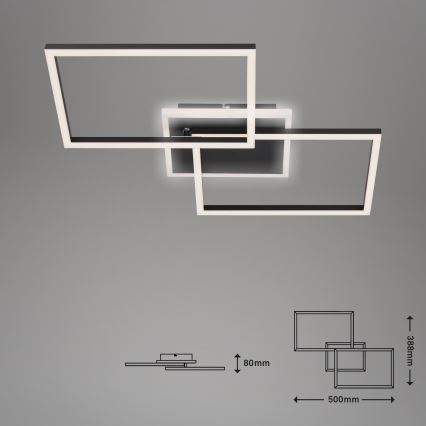 Briloner 3049-015 - LED Dimmelhető mennyezeti lámpa FRAME LED/40W/230V + távirányítás