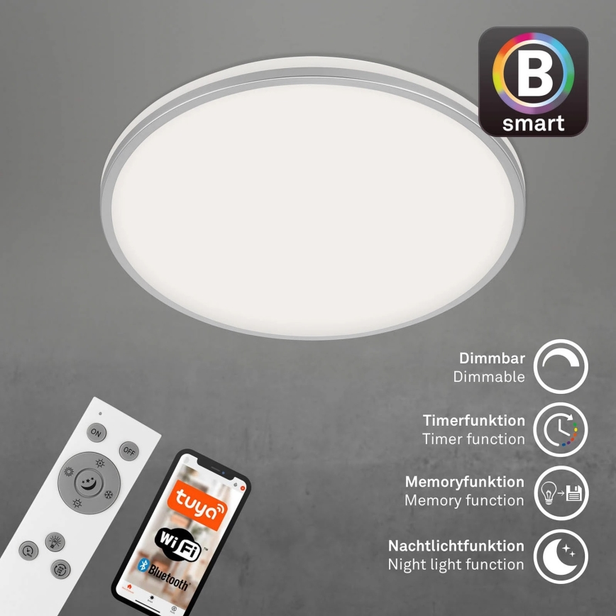 Briloner 3065-014 - LED dimmelhető mennyezeti lámpatest IVY LED/42W/230V Wi‑Fi Tuya átm. 49 cm + távirányító