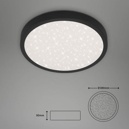 Briloner 3071-015 - LED Mennyezeti lámpa RUNA LED/24W/230V fekete