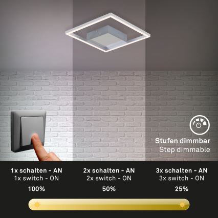 Briloner 3105-018 - LED Dimmelhető mennyezeti lámpa FRAMES LED/9,7W/230V