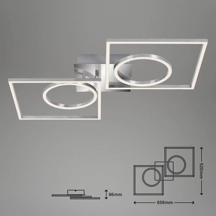 Briloner 3135-018 - LED Dimmelhető mennyezeti lámpa FRAME LED/43,8W/230V 3000K
