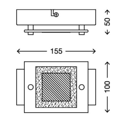 Briloner 3153-018 - LED Fürdőszobai lámpa PLAZA LED/4,5W
