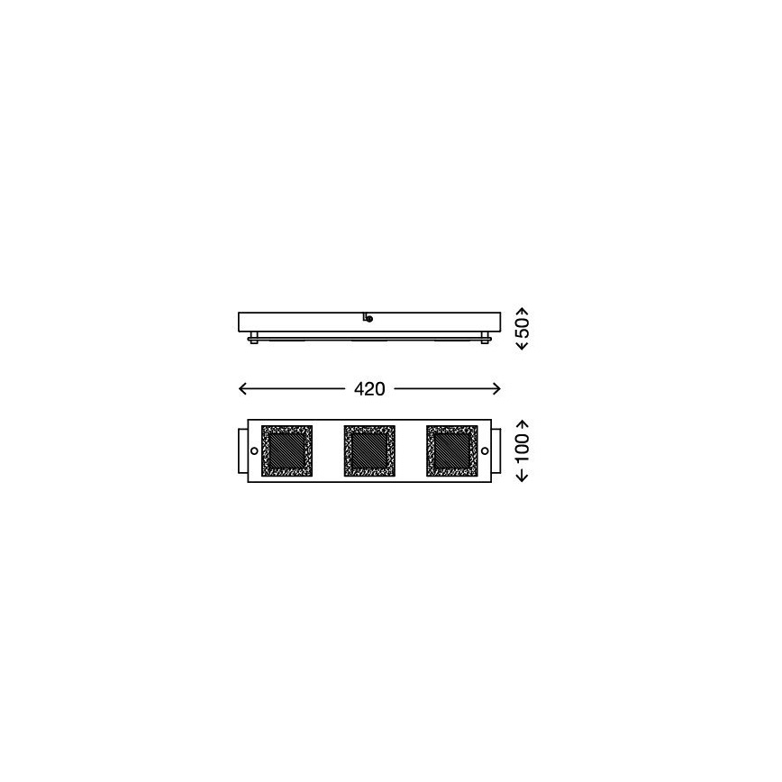 Briloner 3153-038 - LED Fürdőszobai lámpa PLAZA 3xLED/4,5W