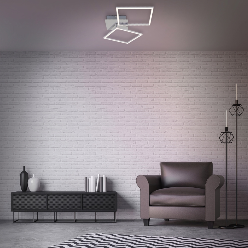 Briloner 3182-018 - LED Dimmelhető mennyezeti lámpa FRAME 2xLED/15,5W/230V