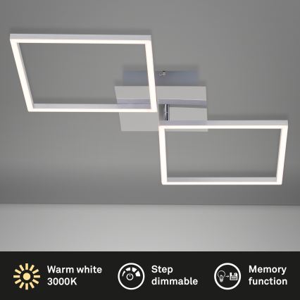 Briloner 3182-018 - LED Dimmelhető mennyezeti lámpa FRAME 2xLED/15,5W/230V