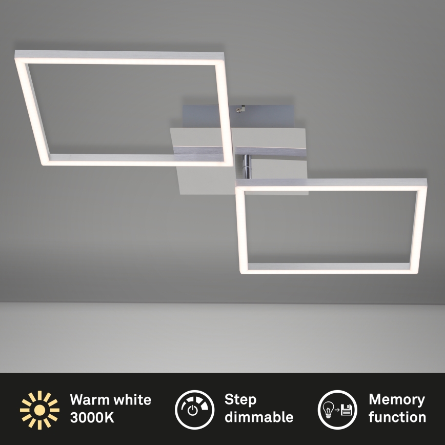 Briloner 3182-018 - LED Dimmelhető mennyezeti lámpa FRAME 2xLED/15,5W/230V