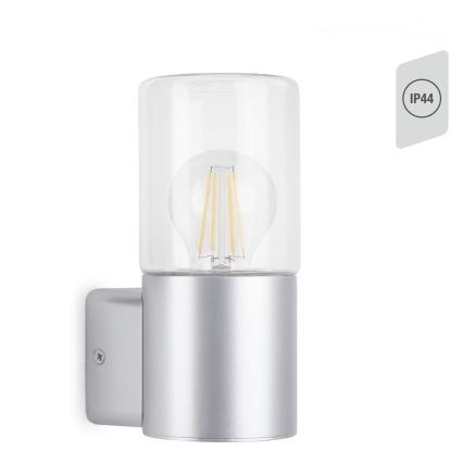 Briloner 320504TF - Kültéri fali lámpa 1xE27/12W/230V IP44 ezüst