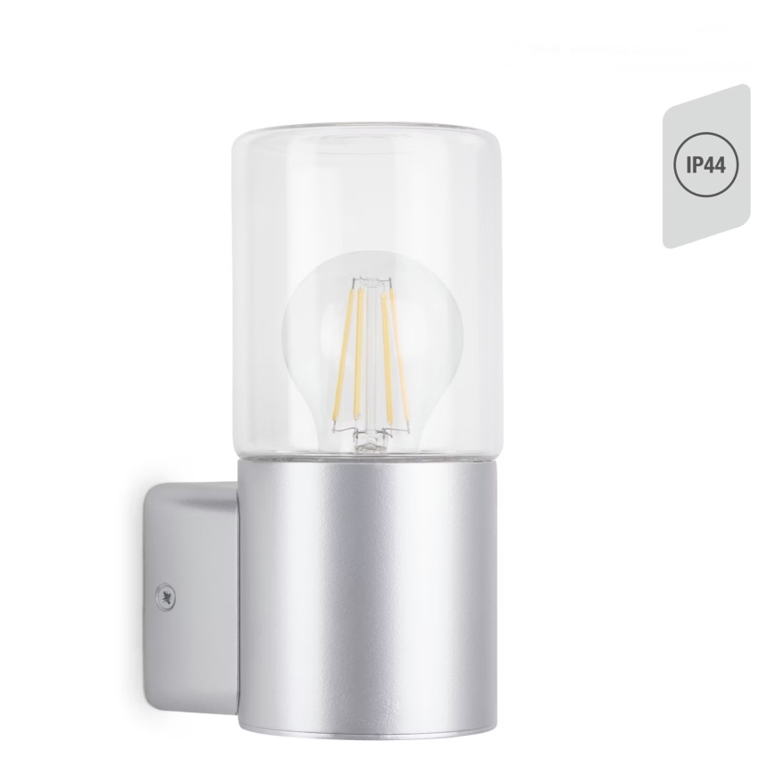 Briloner 320504TF - Kültéri fali lámpa 1xE27/12W/230V IP44 ezüst