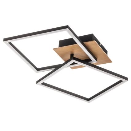 Briloner 3210-014 - LED Dimmelhető mennyezeti lámpa FRAME 2xLED/11W/230V barna