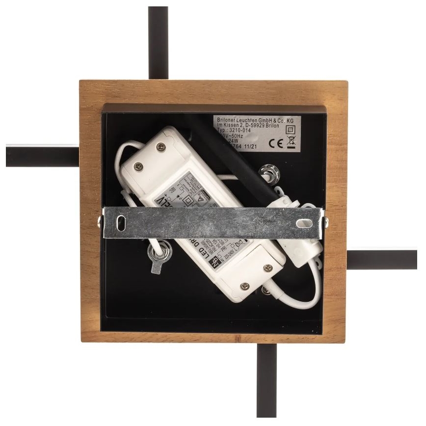 Briloner 3210-014 - LED Dimmelhető mennyezeti lámpa FRAME 2xLED/11W/230V barna