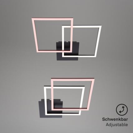 Briloner 3210-015 - LED dimmelhető mennyezeti lámpa FRAME 2xLED/11W/230V fekete
