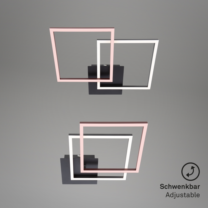 Briloner 3210-015 - LED dimmelhető mennyezeti lámpa FRAME 2xLED/11W/230V fekete