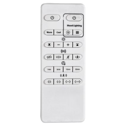 Briloner 3227-015 - LED RGB dimmelhető mennyezeti lámpa érzékelővel TALENA LED/24W/230V fekete + távirányító
