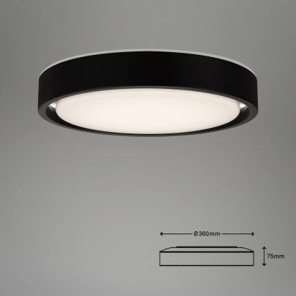 Briloner 3227-015 - LED RGB dimmelhető mennyezeti lámpa érzékelővel TALENA LED/24W/230V fekete + távirányító