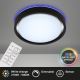 Briloner 3227-015 - LED RGB Dimmelhető mennyezeti lámpa érzékelővel TALENA LED/24W/230V fekete + távirányítás