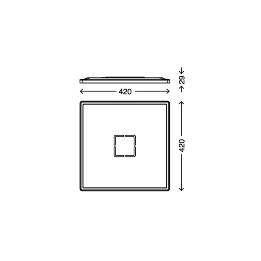 Briloner 3393-015 - LED Mennyezeti lámpa FREE LED/22W/230V 42x42 cm