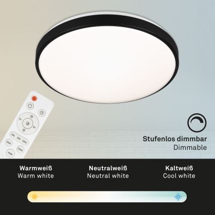 Briloner 3430-015 - MANNY LED/48W/230V dimmelhető mennyezeti lámpa távirányítóval