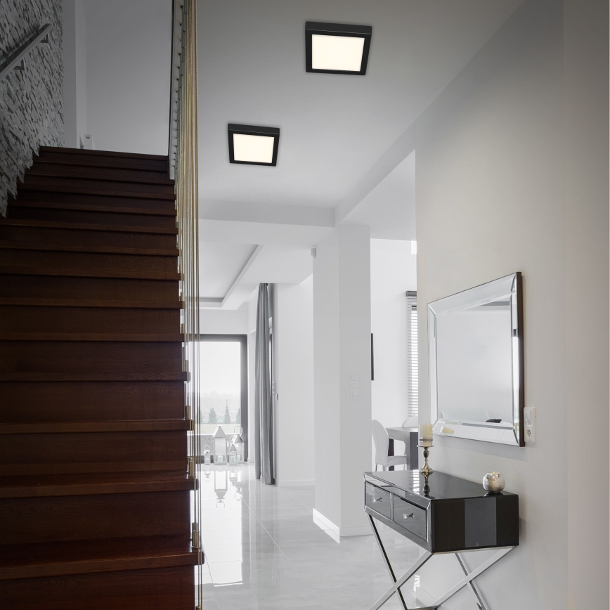 Briloner 3466-415 - LED Mennyezeti lámpa FIRE LED/16,5W/230V 22,5x22,5 cm
