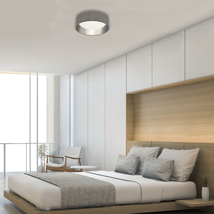 Briloner 3482014 - LED mennyezeti lámpa MAILA STARRY LED/12W/230V szürke/ezüst