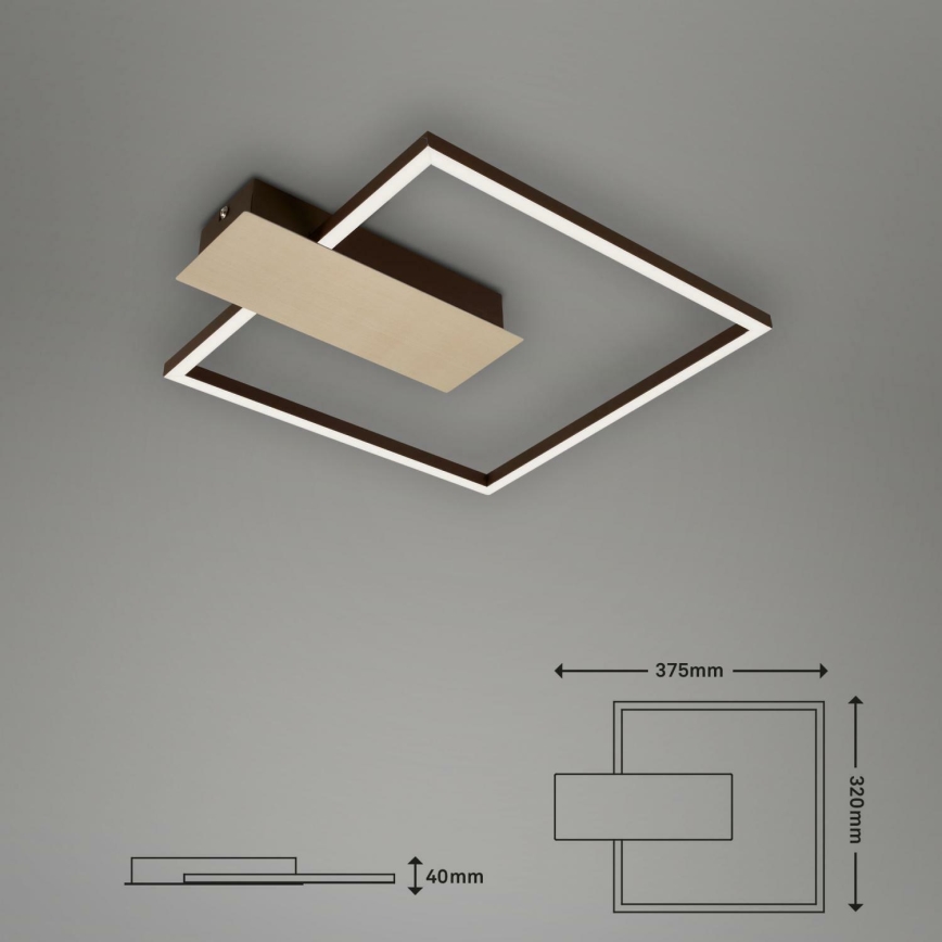 Briloner 3544-017 - LED Dimmelhető mennyezeti lámpa NICO LED/12W/230V arany