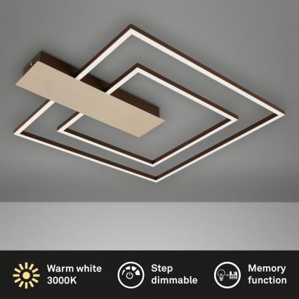 Briloner 3545-017 - LED Dimmelhető mennyezeti lámpa NICO LED/25W/230V arany