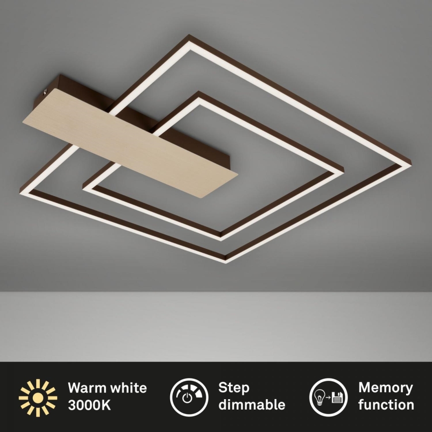Briloner 3545-017 - LED Dimmelhető mennyezeti lámpa NICO LED/25W/230V arany