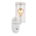 Briloner 3628-016 - Kültéri fali lámpa mozgásérzékelővel KAIRO 1xE27/12W/230V IP44 fehér