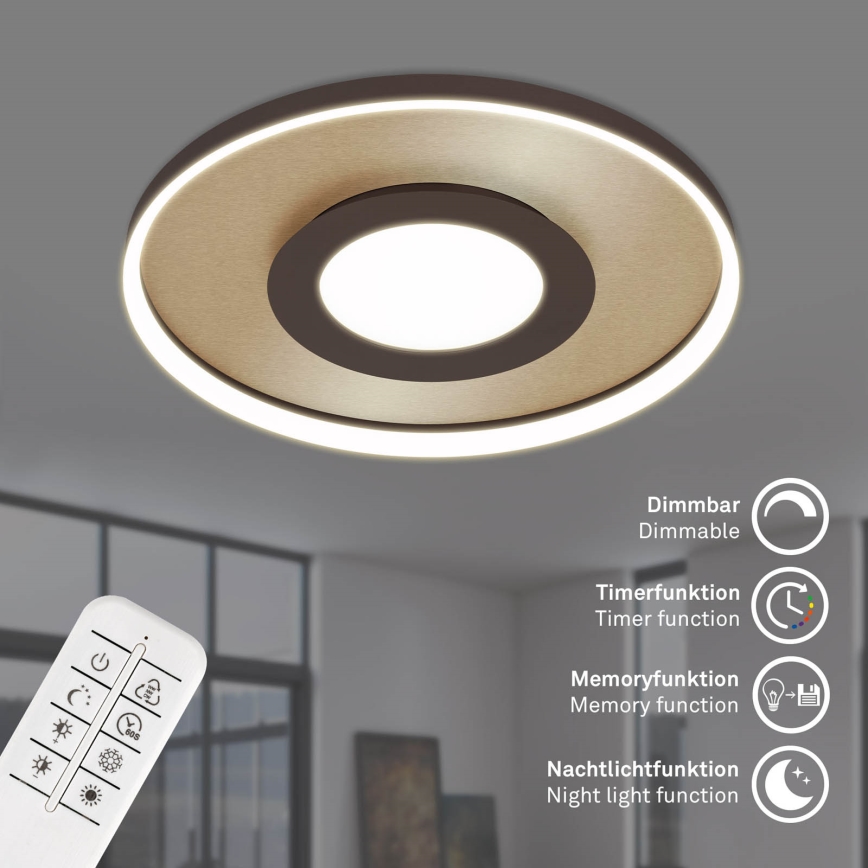 Briloner 3640017 - LED állítható fényerejű mennyezeti lámpa FRAME LED/25W/230V 2700-6500K + távirányító